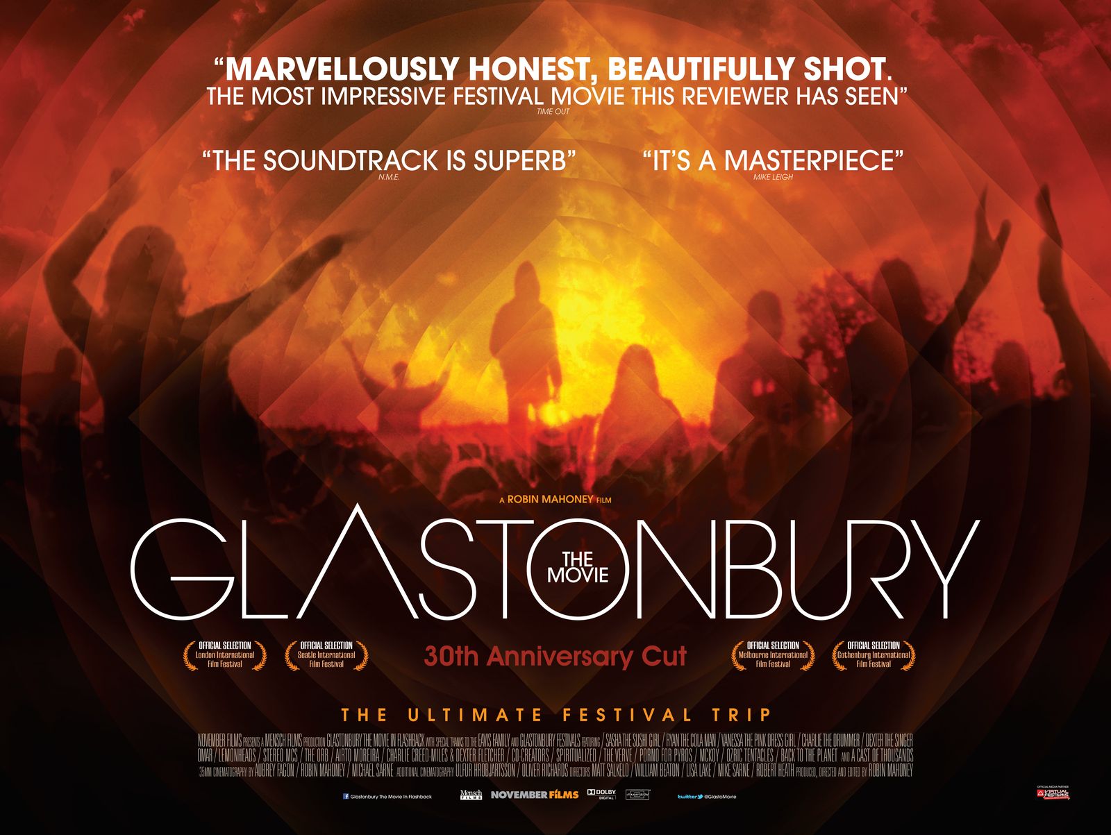 Glastonbury The Movie, 30th Anniversary Cut quad poster